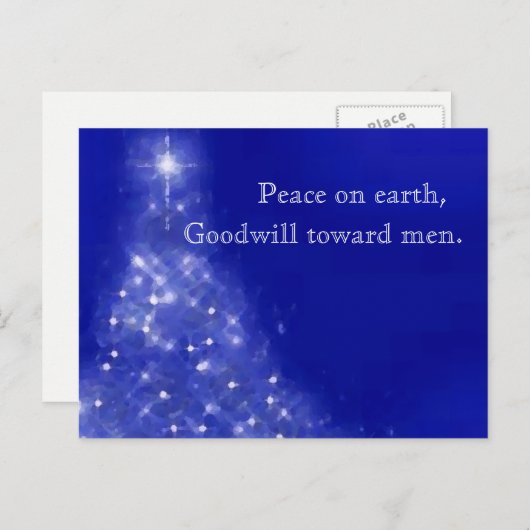 kerstBriefkaart Feestdagenkaart (Voorkant / Achterkant)