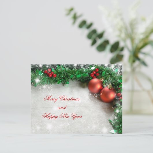 kerstbriefkaart feestdagenkaart (Staand voorkant)