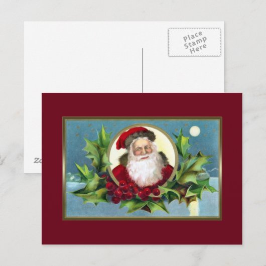  kerstBriefkaart Feestdagenkaart (Voorkant / Achterkant)