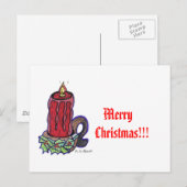 kerstBriefkaart Feestdagenkaart (Voorkant / Achterkant)