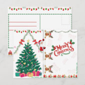 kerstBriefkaart Feestdagenkaart (Voorkant / Achterkant)