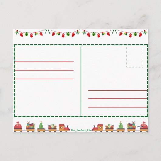 kerstBriefkaart Feestdagenkaart (Achterkant)