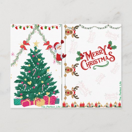 kerstBriefkaart Feestdagenkaart (Voorkant)