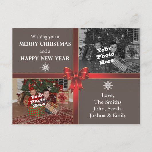 kerstBriefkaart Feestdagenkaart (Voorkant)