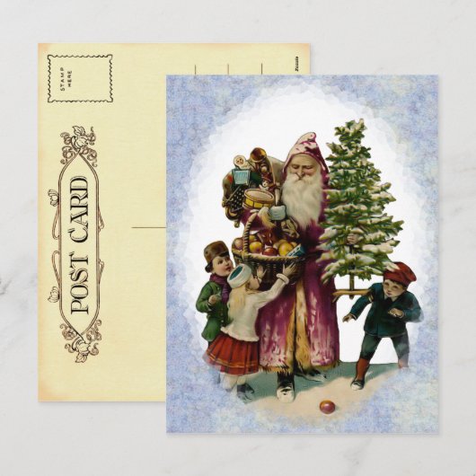  kerstBriefkaart Feestdagenkaart (Voorkant / Achterkant)