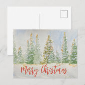 kerstbriefkaart feestdagenkaart (Voorkant / Achterkant)
