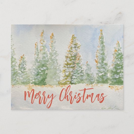 kerstbriefkaart feestdagenkaart (Voorkant)