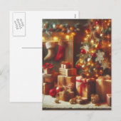 kerstBriefkaart Feestdagenkaart (Voorkant / Achterkant)