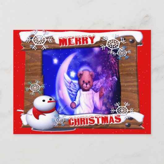 kerstBriefkaart Feestdagenkaart (Voorkant)
