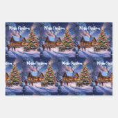 kerstbriefkaart inpakpapier vel (Voorkant 2)