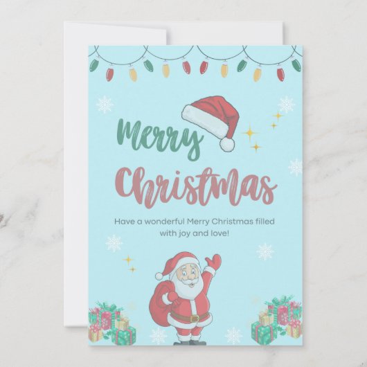  kerstBriefkaart Kaart (Achterkant)