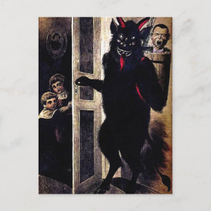 kerstBriefkaart Krampus Briefkaart