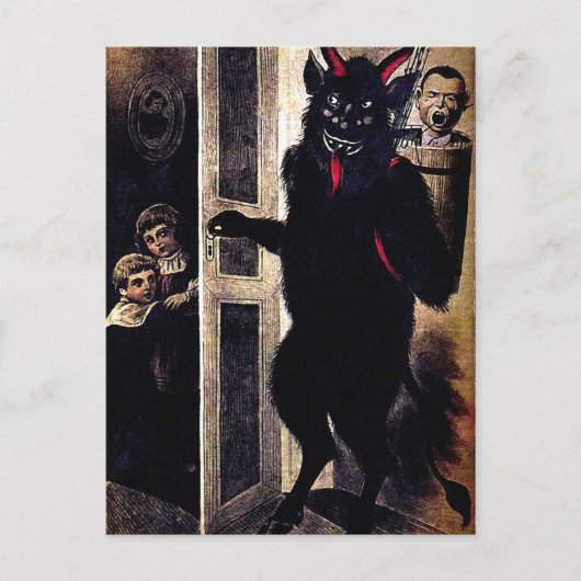  kerstBriefkaart Krampus Briefkaart (Voorkant)
