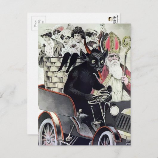  kerstBriefkaart Krampus Briefkaart (Voorkant / Achterkant)