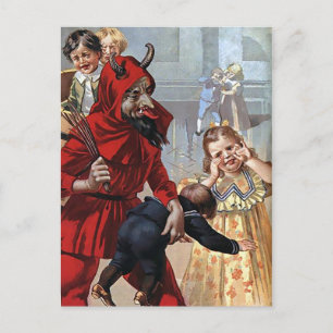 kerstBriefkaart Krampus Briefkaart