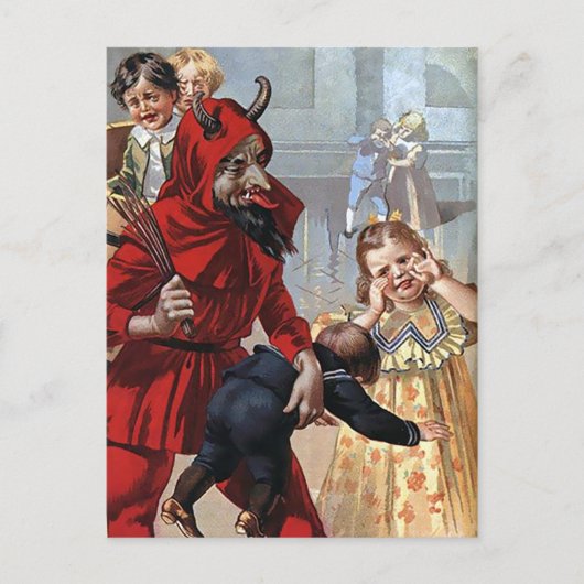  kerstBriefkaart Krampus Briefkaart (Voorkant)