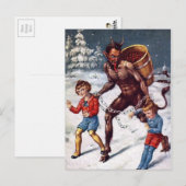  kerstBriefkaart Krampus Briefkaart (Voorkant / Achterkant)