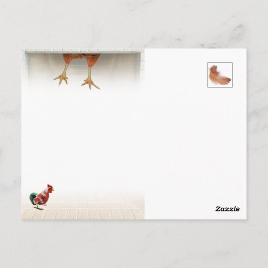 KerstBriefkaart - Old Saint Chick Briefkaart (Achterkant)