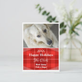 kerstBriefkaart Red Pset - HAMbWG Feestdagenkaart (Staand voorkant)