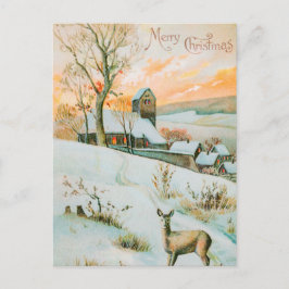 kerstBriefkaart Retro Briefkaart