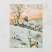 kerstBriefkaart Retro Briefkaart (Voorkant)