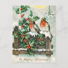 kerstBriefkaart Retro Briefkaart