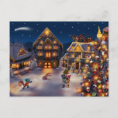  kerstBriefkaart Retro Feestdagenkaart (Voorkant)