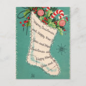 kerstBriefkaart Retro Feestdagenkaart