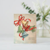 kerstBriefkaart Retro Feestdagenkaart (Staand voorkant)