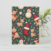 kerstbriefkaart save the date (Staand voorkant)