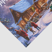 kerstbriefkaart tissuepapier (Detail)