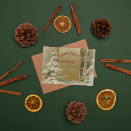 KerstBriefkaart uit Hongarije 1901 Feestdagenkaart