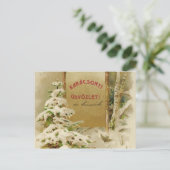 KerstBriefkaart uit Hongarije 1901 Feestdagenkaart (Staand voorkant)