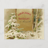 KerstBriefkaart uit Hongarije 1901 Feestdagenkaart (Voorkant)