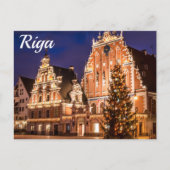 Kerstbriefkaart van het Briefkaart Riga (Voorkant)