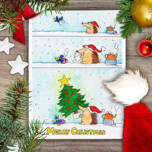 Kerstbriefkaart van Nicole Janes Feestdagenkaart