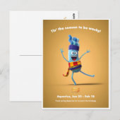 kerstBriefkaart voor Aquarius Briefkaart (Voorkant / Achterkant)