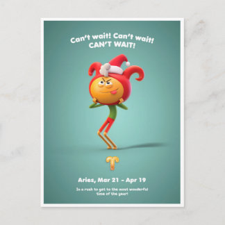 kerstBriefkaart voor de Aries Briefkaart