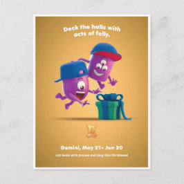 kerstBriefkaart voor Gemini Briefkaart