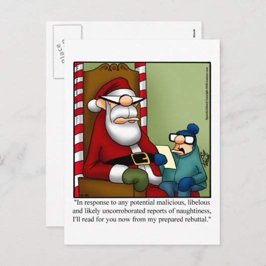 kerstBriefkaart voor kerstmis Humor Feestdagenkaart (Voorkant / Achterkant)