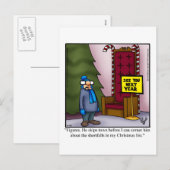 kerstBriefkaart voor kerstmis Humor Feestdagenkaart (Voorkant / Achterkant)