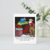 kerstBriefkaart voor kerstmis Humor Feestdagenkaart (Staand voorkant)