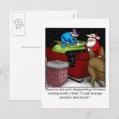 kerstBriefkaart voor kerstmis Humor Feestdagenkaart (Voorkant / Achterkant)