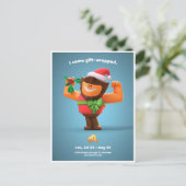 KerstBriefkaart voor Leo Briefkaart (Staand voorkant)