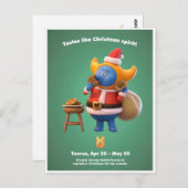 kerstBriefkaart voor Taurus Briefkaart (Voorkant / Achterkant)