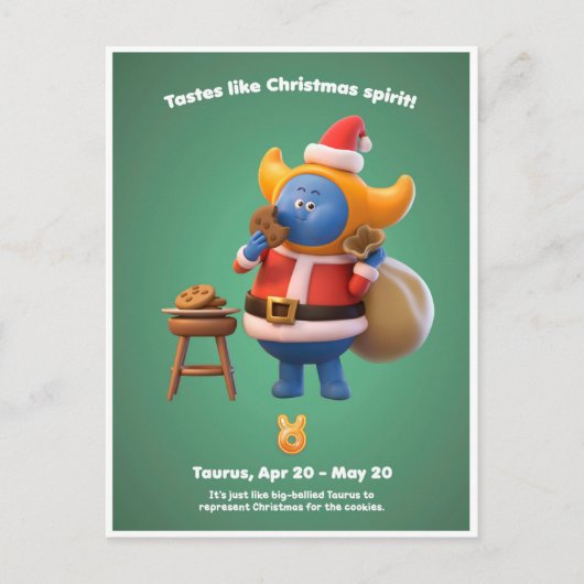 kerstBriefkaart voor Taurus Briefkaart (Voorkant)