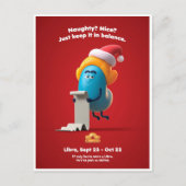 KerstBriefkaart voor Weegschaal Briefkaart (Voorkant)