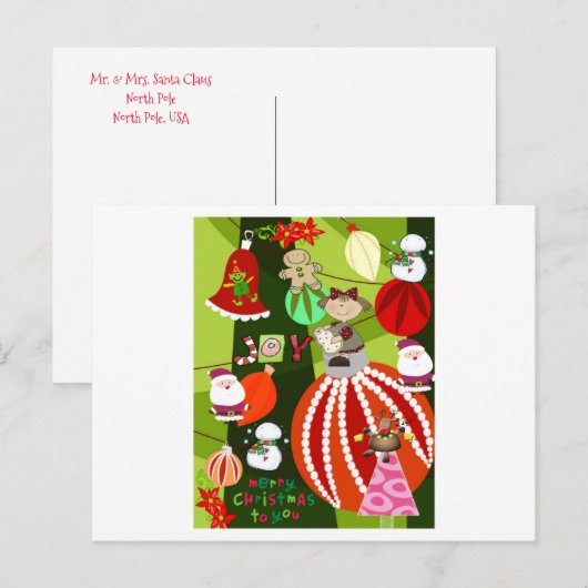 kerstBriefkaarten Briefkaart (Voorkant / Achterkant)