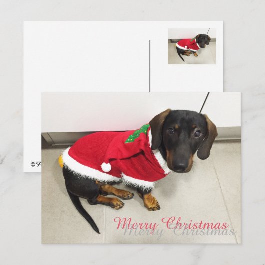 kerstbriefkaarten feestdagenkaart (Voorkant / Achterkant)