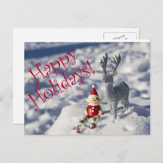 kerstBriefkaarten Feestdagenkaart (Voorkant / Achterkant)